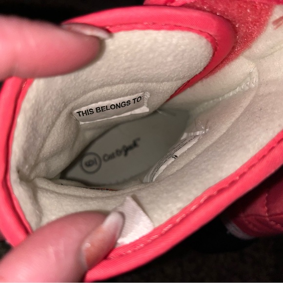 Cat & Jack sz 6 toddler girl thermolite pink winter boots EUC - Picture 5 of 6